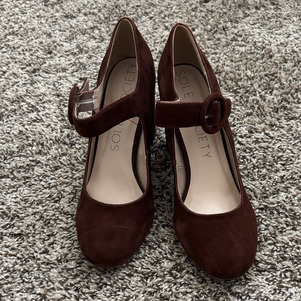 Sole Society Women's Dark Brown Heels